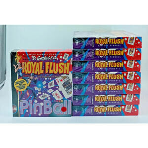 Lot of 8 D. Gottlieb E Co. Royal‎ Flush Pinball PC CD-ROM 1994 Amtex  Brand New